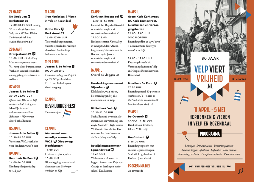 ProgrammaFolder Velp Viert Vrijheid pagina 1